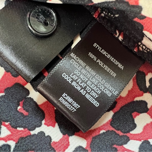 SANCTUARY Monday to Sunday Animal Print Button-Up Shirt  Women Small NEW. 204 - Picture 4 of 6